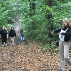 Läuferinnen im Wald